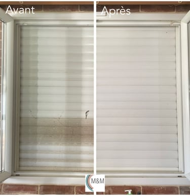 Avant après remise en état de volets roulants Montville M&M