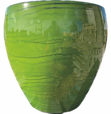 pot émaillé rond lisse