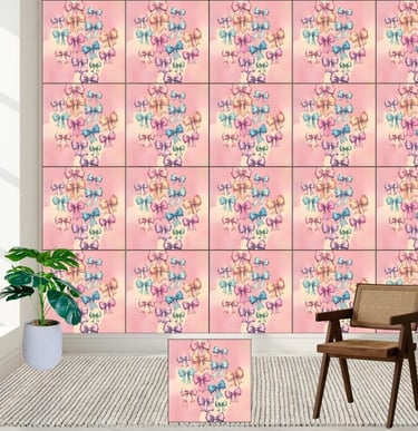 Pastel Dream Bows Wallpaper