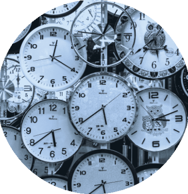 a bunch of clocks