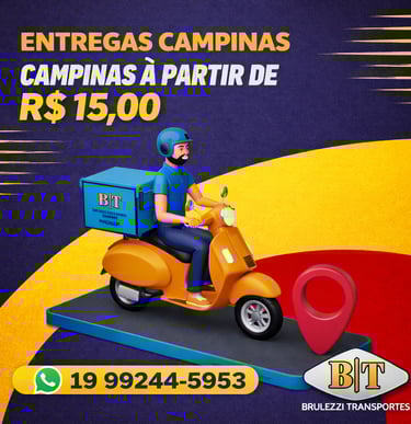 Entrega rápida em Campinas a partir de R$15 – motoboy profissional