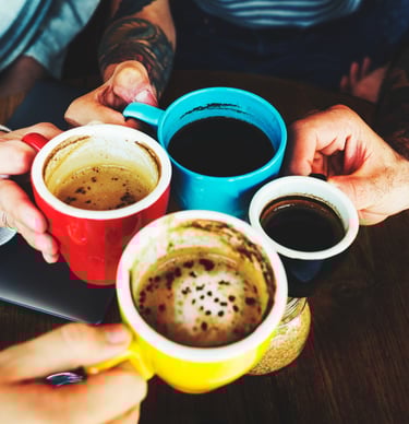 Friends having coffee