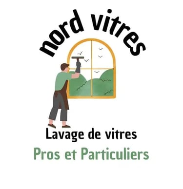logo de l'entreprise nord vitres offrant des services de nettoyage de surfaces vitrées