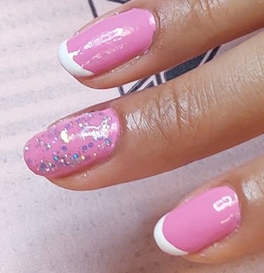 GelLack & Fransk & Glitter