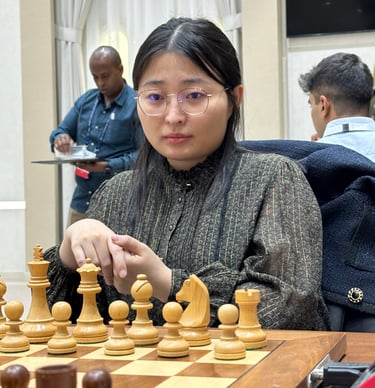 6th Sharjah Masters: Ju Wenjun wins Vidit in round 2, shares lead with Pragg