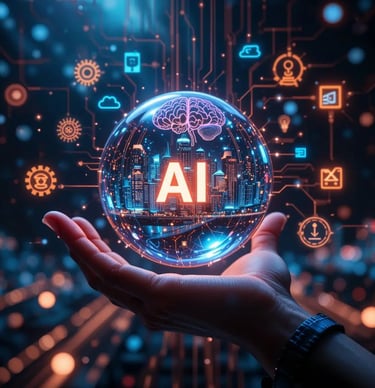 "AI technology and digital innovation concept"