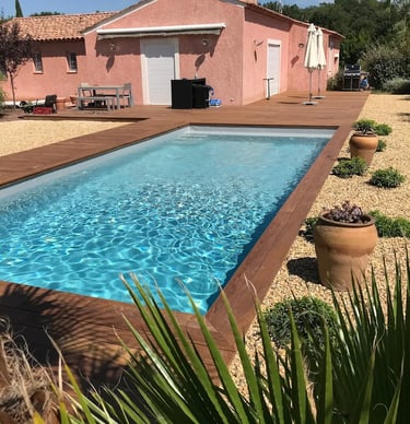 construction d'une piscine en béton armé par EGPR à Cuers