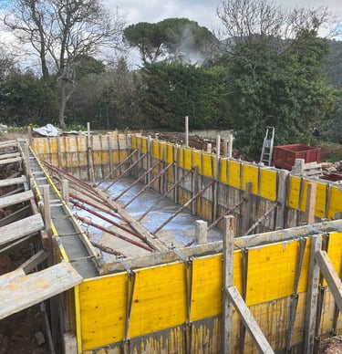 fondations piscine par EGPR à Toulon
