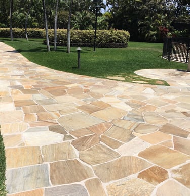 Quartzite paving