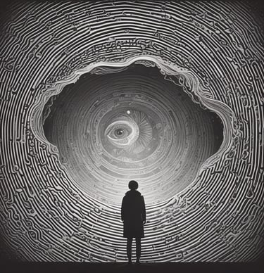 A close-up of a therapist demonstrating a hypnosis technique.
