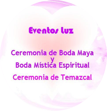 Eventos Luz logo offering Maya wedding, mystical spiritual ceremonies, and Temazcal rituals.