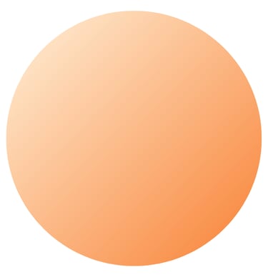 ein großer runder orangener Kreis
