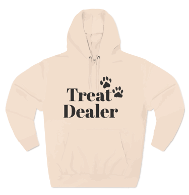 Stay cozy and stylish in this Three-Panel Fleece Hoodie with Treat dealer comfy warm vibes.