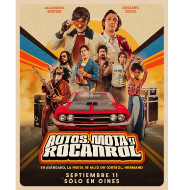 Portada de la película Autos, Mota y Rocanrol.