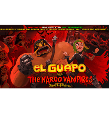 Portada de la película El Guapo vs Los Narco Vampiros.