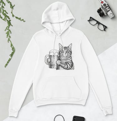 Bella Canvas 3719 Unisex Hoodie,Cat lovers