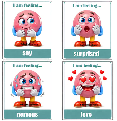 babykidslullaby printable emotional tools cards Little Kids Feeling