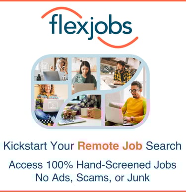 a flyer for a remote job search