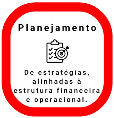 uma placa vermelha e branca que diz "planejamento"