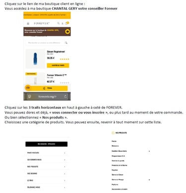 Notice accéder aux produits Aloe Vera boutique chantal-at-home-energeticenne.fr bien être