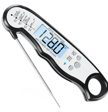 a digital thermometer with a large display of a digital thermometer