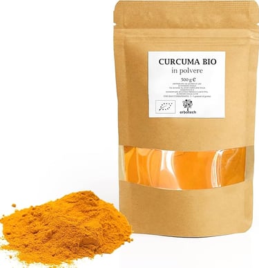 Erbotech curcuma biologica in polvere