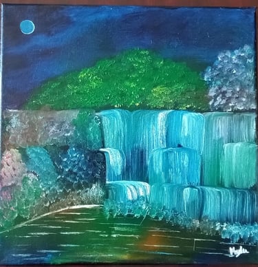 The Experiment of Night (painting) Kylee Nicole Smith