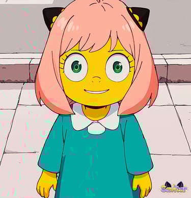 Anya Forger Crossover The Simpsons 