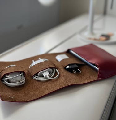 pochette de rangement pour cable pour le voyage