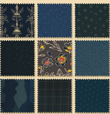 digital print fabric design swatches
