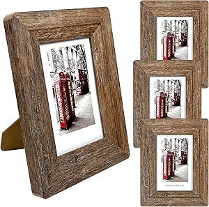 Rustic photo frames for bedroom décor, wooden picture frames for farmhouse bedrooms,