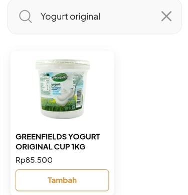 Yogurt original greenfields
