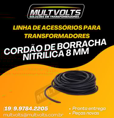 Cordão de Borracha Nitrilico 8 MM