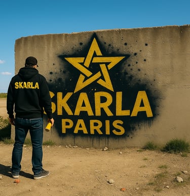 Graffiti skarla image de garde 