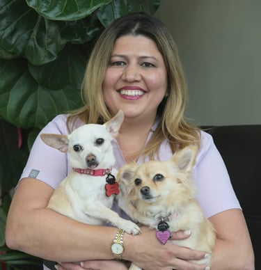 ental team member in a welcoming and friendly office environment (therapy Dogs)