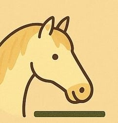 a horse head with a horse head on it