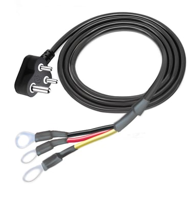 "Heavy-duity 3 pin power cable for deep freezer and machinery"