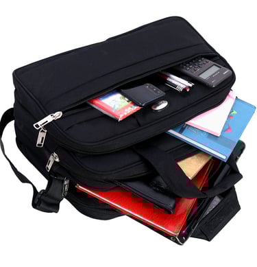 black laptop bags with multiple pockets 