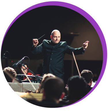 Chef d'orchestre de violon