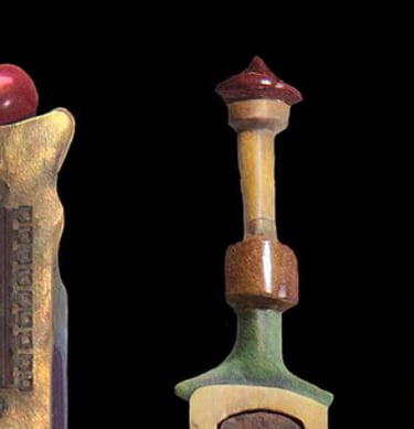 "Symbols of a Defunct Authority" Colored Pencil on Hydrostone $850