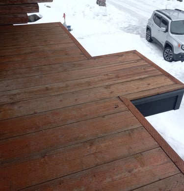 custom picture frame deck