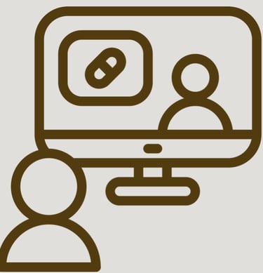 Picture of occupational therapy session on a computer