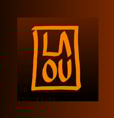 a picture of a logo for laou création