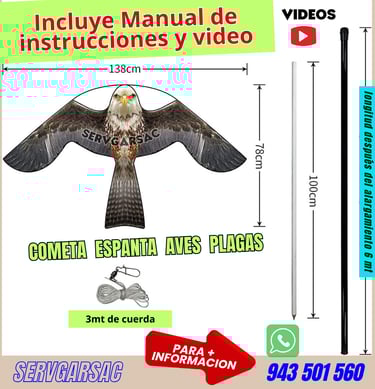 cometa espanta aves servgarsac