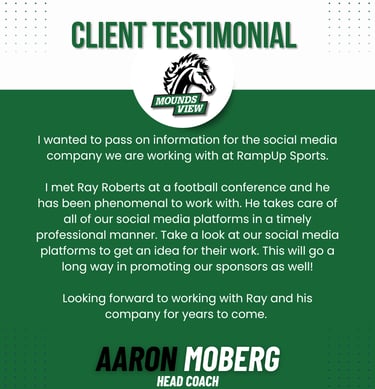 Mounds View Football recommendation RampUp Sports