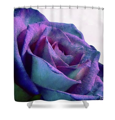 Digital image of an artistic design on a Shower Curtain.