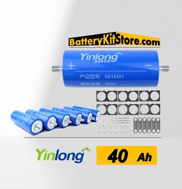 yinlong 40ah cylindrical lto battery cells 6-24 pieces