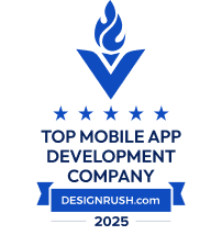 DesignRush: Top Mobile App Development Company Las Vegas Award.