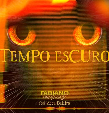 capa do single "Tempo Escuro" - Fabiano Medeiros feat Zeca Baleiro