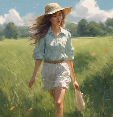 photo of woman holding white and black paper bags